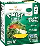 Happy Family happy squeeze Smoothies - Apple Kale Mango - 3.5 oz - 4 pk
