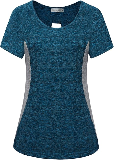 Amazon.com: Miss Fortune - Camiseta de yoga para mujer: Clothing