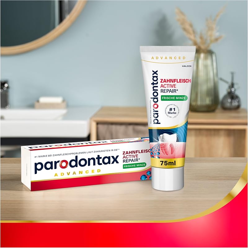 Active Gum Repair* Pasta de dientes con fluoruro, 1 x 75 ml, pasta de dientes para encías más saludables a partir de la semana 1**