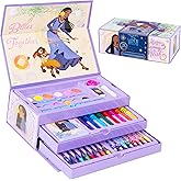 Disney Kids Painting Sets Art Supply Sets 40 Plus Pieces Colouring Sets for Children with Crayons Wish Gifts for Girls