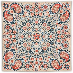 Tapestry Floral Ornate Pattern Cultural Folk Persian Middle Eastern Tapestry Wall Hanging Art Print Mural for Bedroom Living Room Dorm Home Décor, Housewarming Gifts, 60