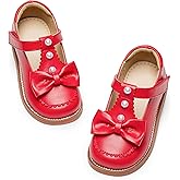 GINFIVE Toddler Little Girls Mary Janes Flats Girls Dress Shoes Kids Shoes