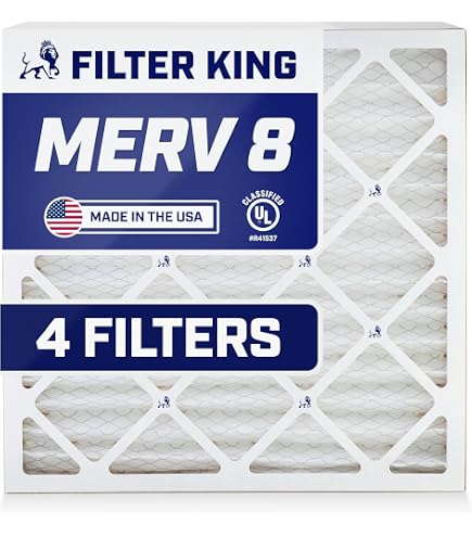 Nordic Pure 16x20x4 Inch MERV 7 Pleated Air Filter - 1 Pack (3 5/8" Actual Depth)