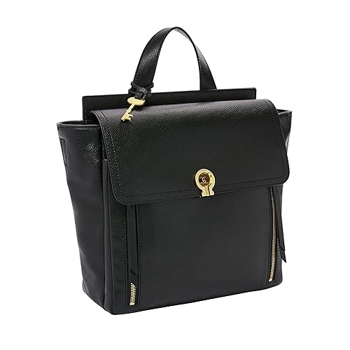 fossil women's leather backpack