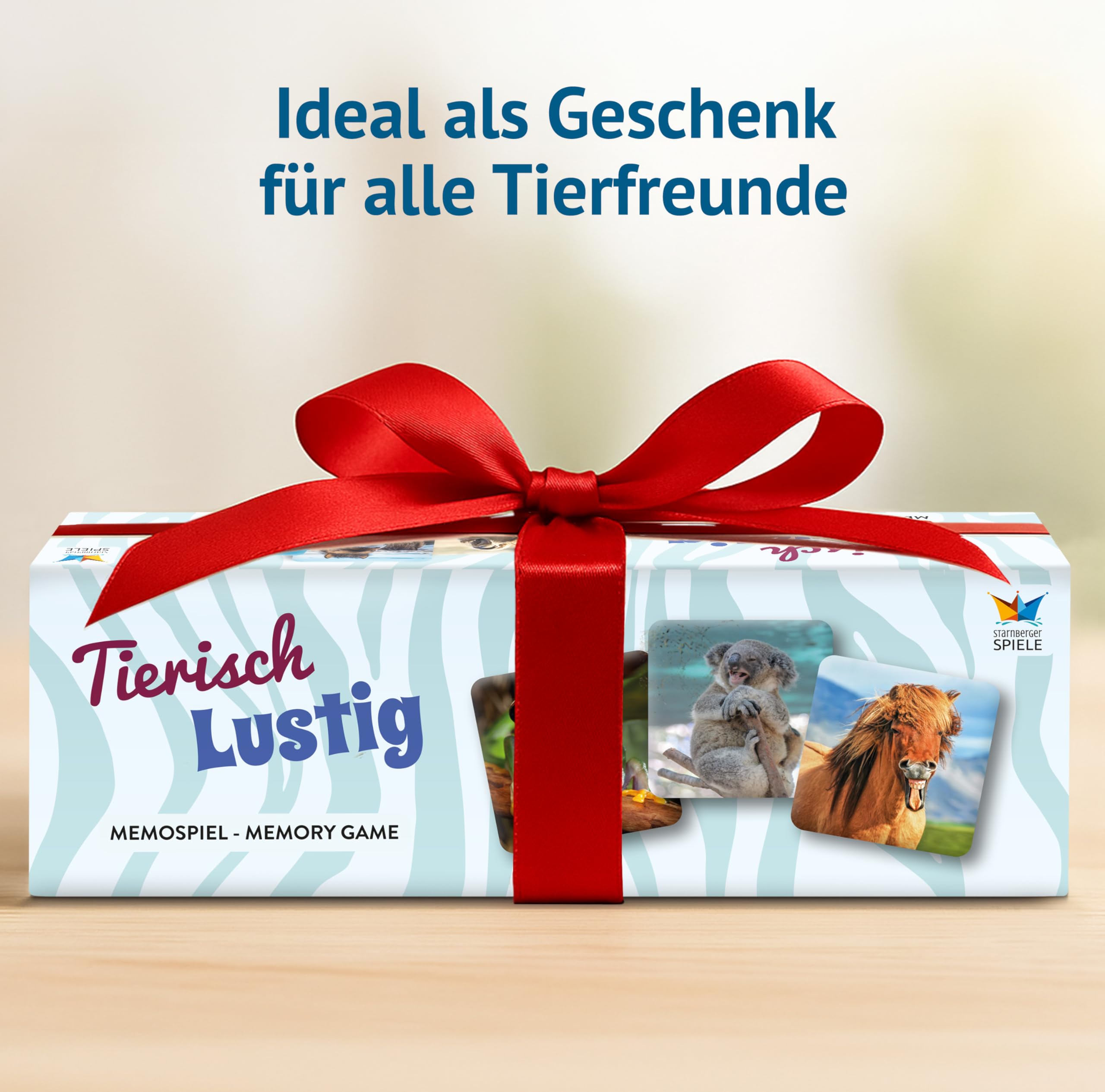 Starnberger Spiele - Tierisch Lustig - Memospiel - Kartenspiel für Erwachsene und Kinder ab 6 Jahren - Geschenk für Tierliebhaber 7