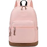 abshoo Basic School Backpack for Middle High School Bookbag for Teen Girls College Backpacks Travel Daypack (Pink)
