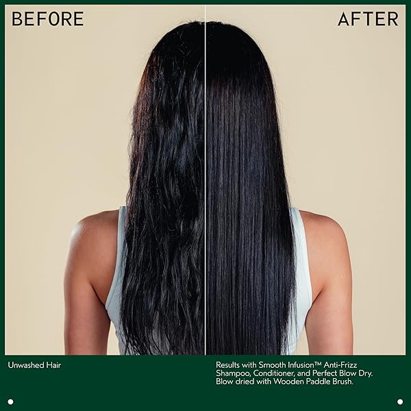AVEDA SMOOTH INFUSION ANTI-FRIZZ CONDITIONER | SMOOTHING CONDITIONER | FRIZZ CONTROL | PROTECTS AGAINST HUMIDITY | SILICONE FREE | FOR MEDIUM AND THICK HAIR | 99% NATURALLY DERIVED*, 6.7 FL OZ