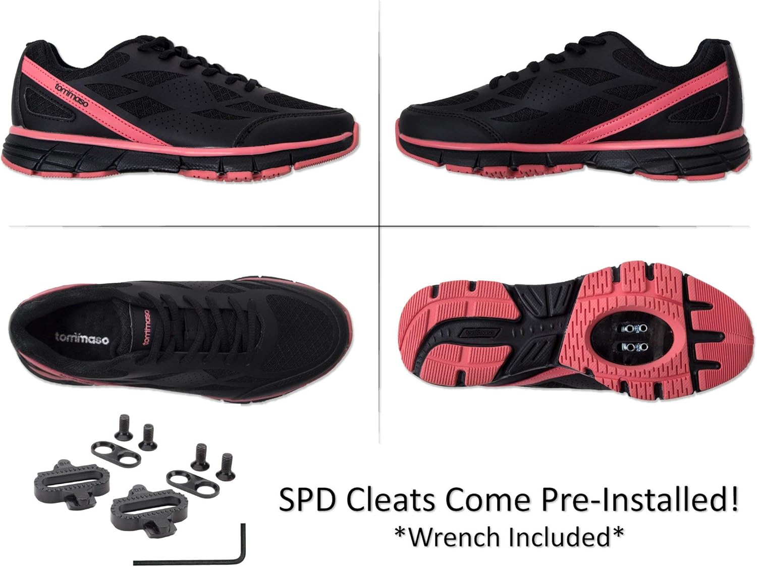  | Tommaso Venezia Women’s Spin Class, Urban Cycling, Road Biking Shoes | Cycling