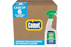 P&G PROFESSIONAL Comet Professional Hospital Grade Bulk Disinfecting Bathroom Sanitizer, Multi-Purpose Spray Cleaner Wipes up Pathogens, for Commercial Use, 32 oz. (Case of 6)
