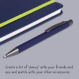 IF Bookaroo Pen soft touch navy with black ink brand new view 2