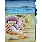 Anna by Anuschka Women's Hand Painted Genuine Leather Ladies Wallet