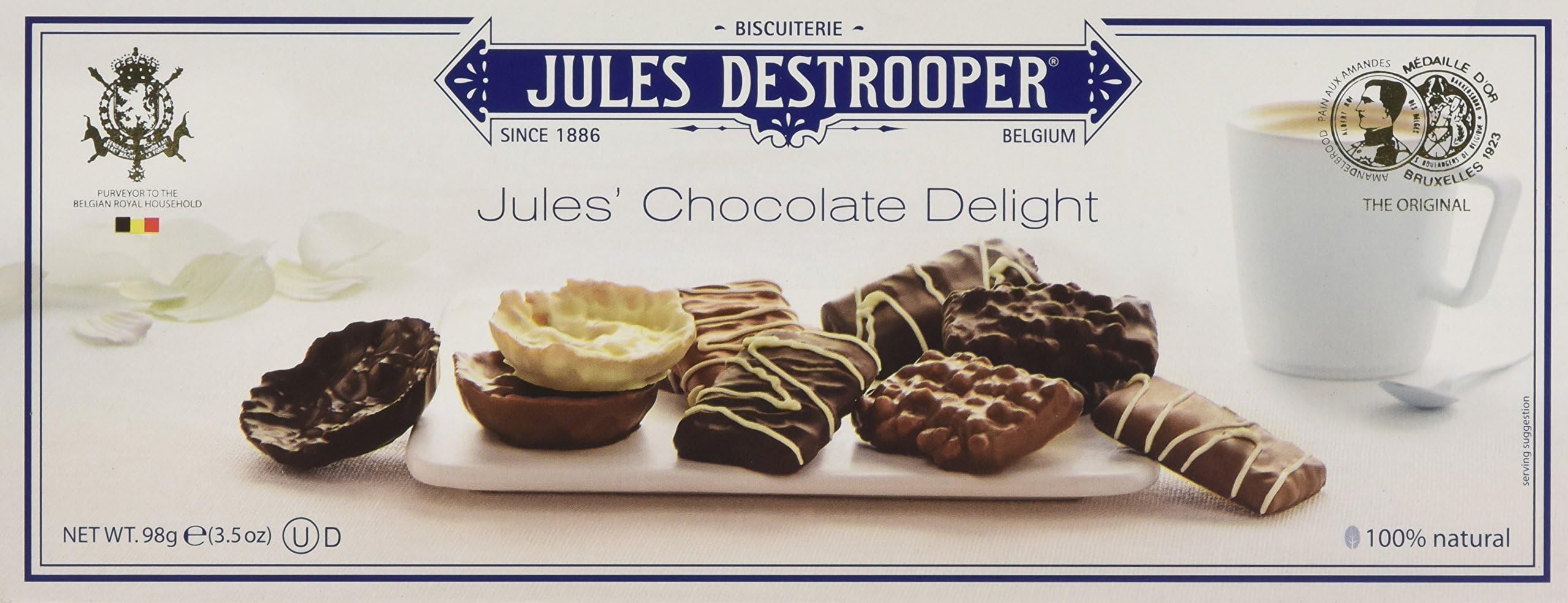 Jules Destrooper Jules Chocolate Delight 98 g (Pack of 3)