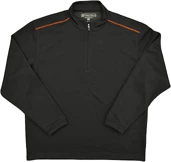 Pebble Beach Performance Mens Golf Pullover 1/4 Zip Charcoal, Medium at Amazon Menâs Clothing store