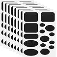 Tucnoeu 8 Sheets/120pcs Black Self Adhesive Iron on Patch,5 Sizes Down Jacket Repair Patch,Waterproof Fabric Repair Patch,for Coat Clothing Tent Sleeping Bags Ski Pants Holes Fixing