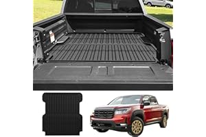 AOMSAZTO Truck Bed Mat Compatible with 2017-2026 Honda Ridgeline Accessories 5.3FT Vehicle Bed Mat Perfectly Flush All Weathe