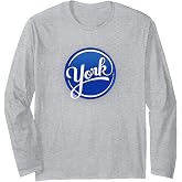 York Peppermint Patty Centered Logo Long Sleeve T-Shirt