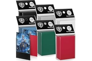 PROIJEUT 600 Pack MTG Card Sleeves, Matte Dual Card Sleeves with Opaque Back & Smooth Shuffle, Tear Resistant Card Protectors for MTG, TCG and Game Cards (6 Colors)