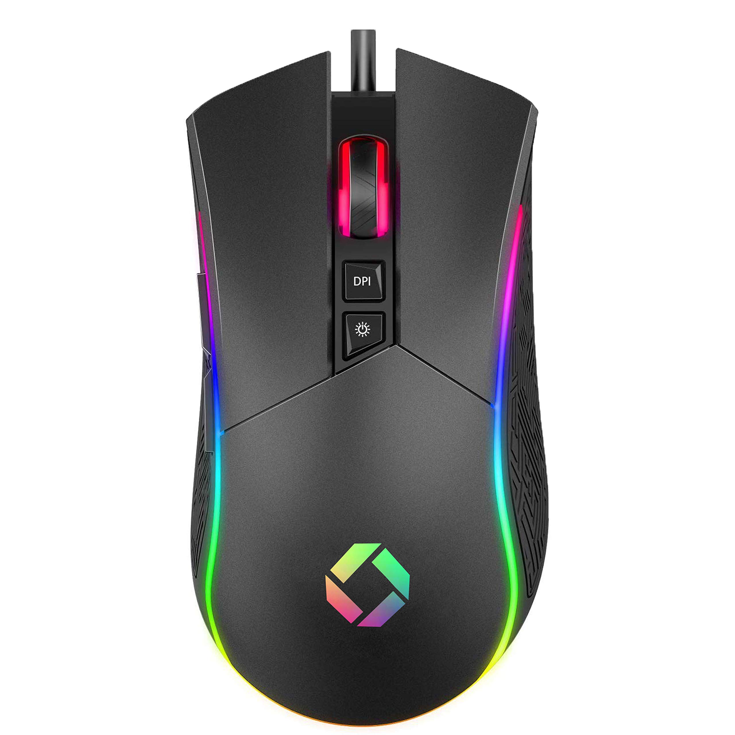 CHIPTRONEX Alpha X RGB Wired Gaming Mouse 6400 DPI 7 Programmable