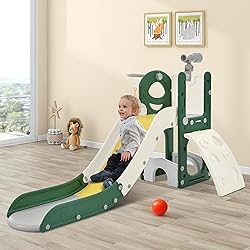 Virubi 5 in 1 Toddler Slide Playset, Climbing Toys