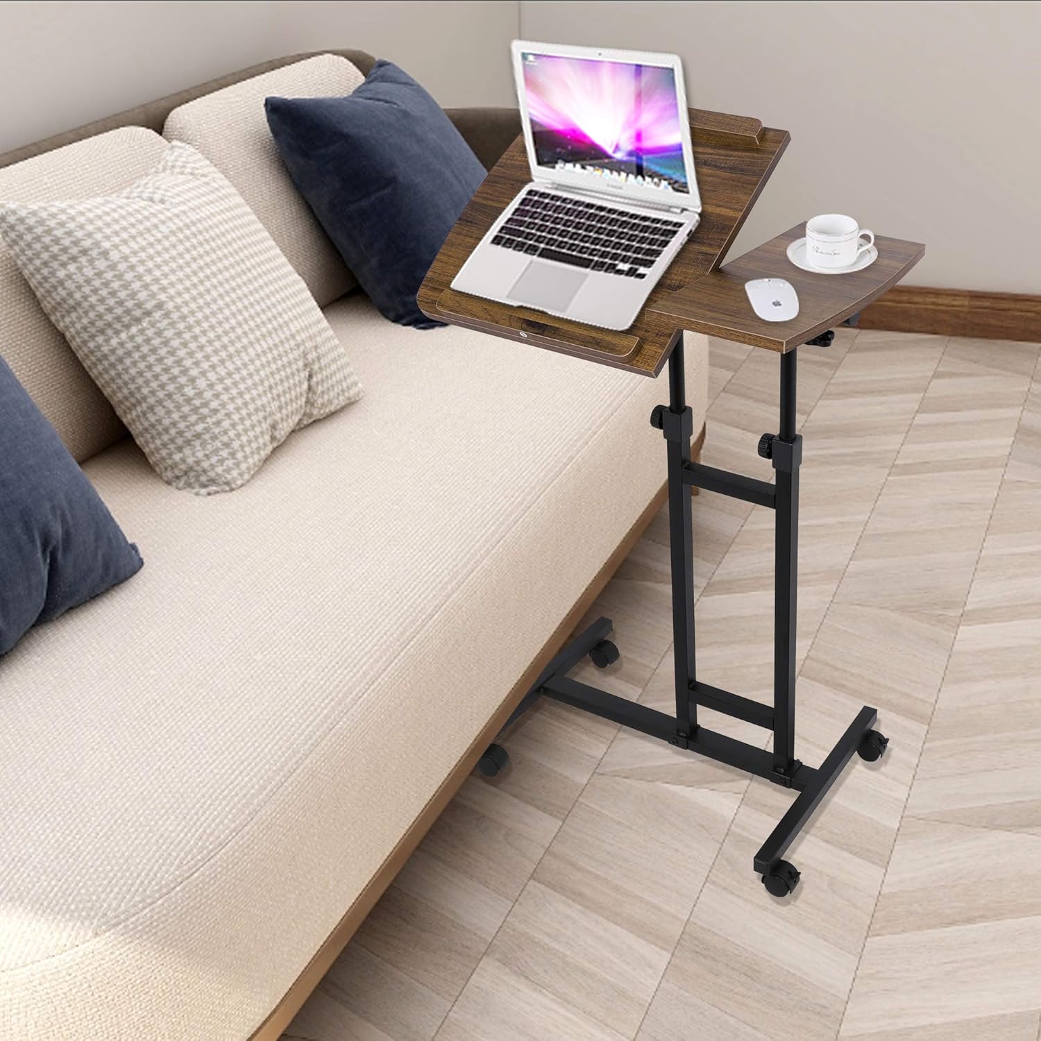 Hohenverstellbar 62 93 5cm Laptoptisch Hohenverstellbar Notebooktisch Mobile Laptopstander Computertisch Rolltisch Betttisch Sofatisch Pflegetisch Nachttisch Fur Bett Und Sofa Mobel Arbeitszimmer Humblegroup Se