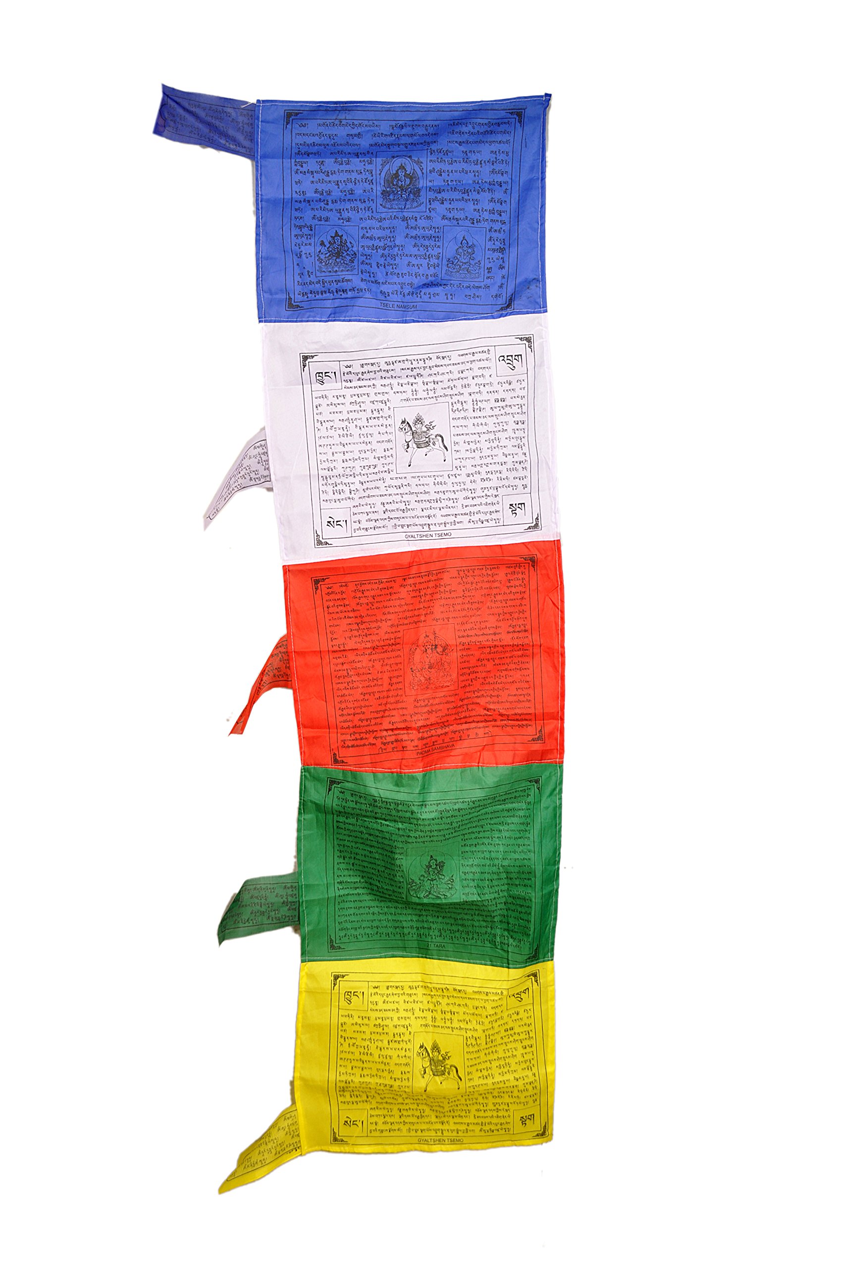 Dharma Store - Tibetan Buddhist Large Multi Color Vertical Tibetan Prayer Flags
