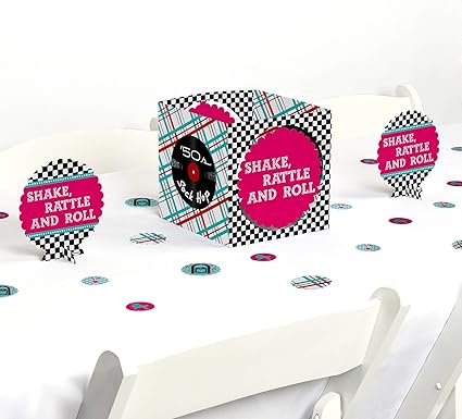 Amazon Com Big Dot Of Happiness 50 S Sock Hop 1950s Rock N Roll