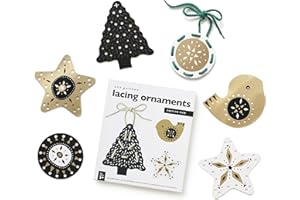 WEE GALLERY Holiday Lacing Ornaments, DIY Activity for Kids, 6 Pieces, Winter Craft, Christmas Decoration, Motor Skills and Learning Activity, for Children (Ages 3 and up)
