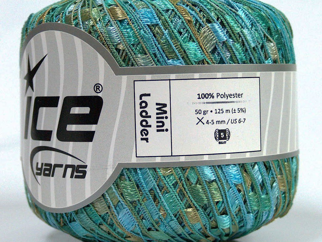 Which Is The Best Ladder Yarn Trellis Ribbon Turquoise