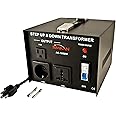 Simran AC-1000 Voltage Power Converter 110v 220v 240v Step up Down Transformer Worldwide Use,1000 Watt, Black
