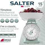Salter Timeless Mechanical Kitchen Scale Sage, 5 kg, 1 Litre Bowl, Dial view 2