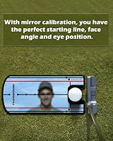 THIODOON Golf Putting Mirror 30x15 cm Putter Alignment Mirror Practice view 3