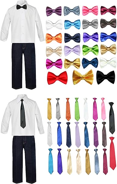 white shirt and tie with jeans