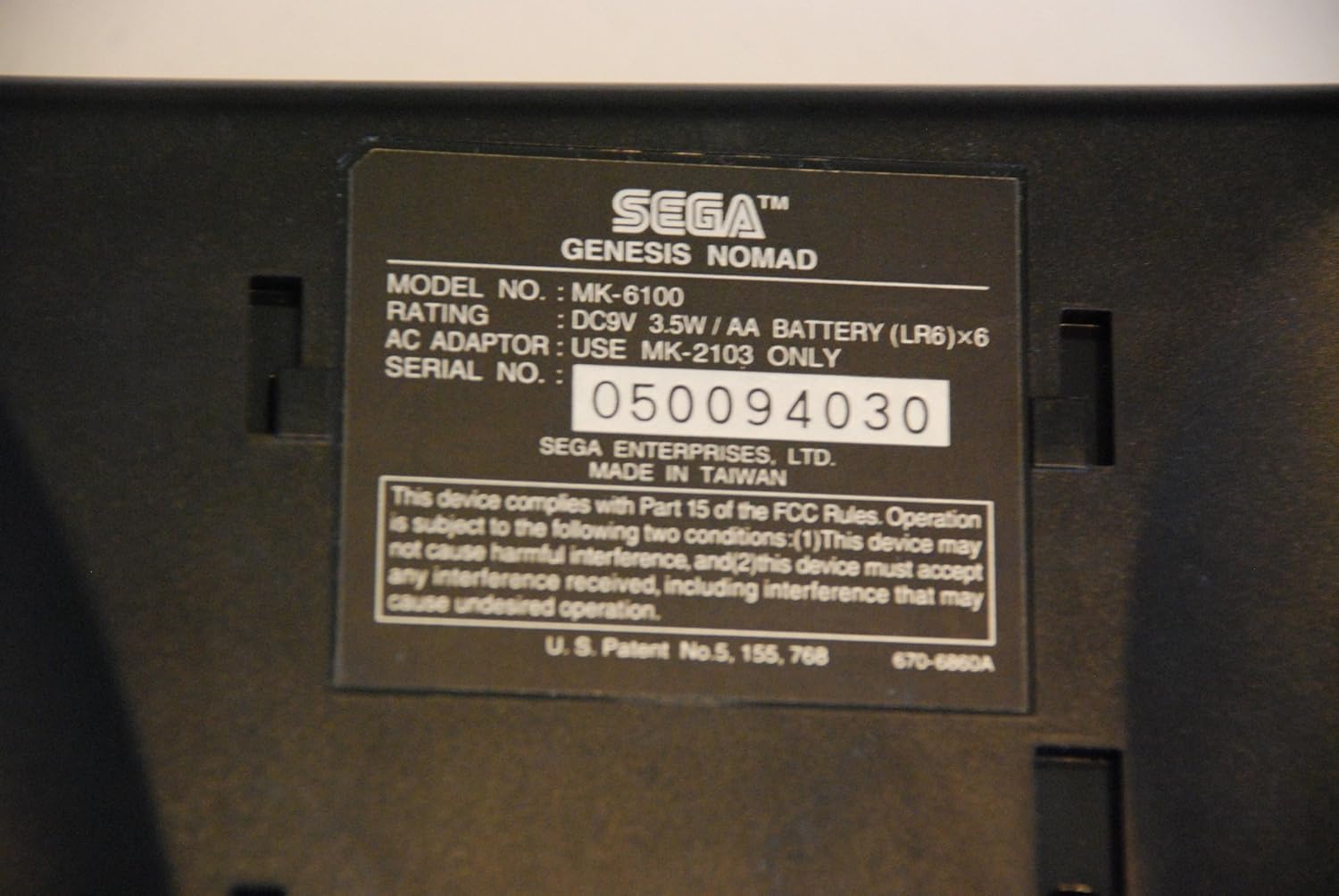 Sega Genesis - Nomad: Video Games