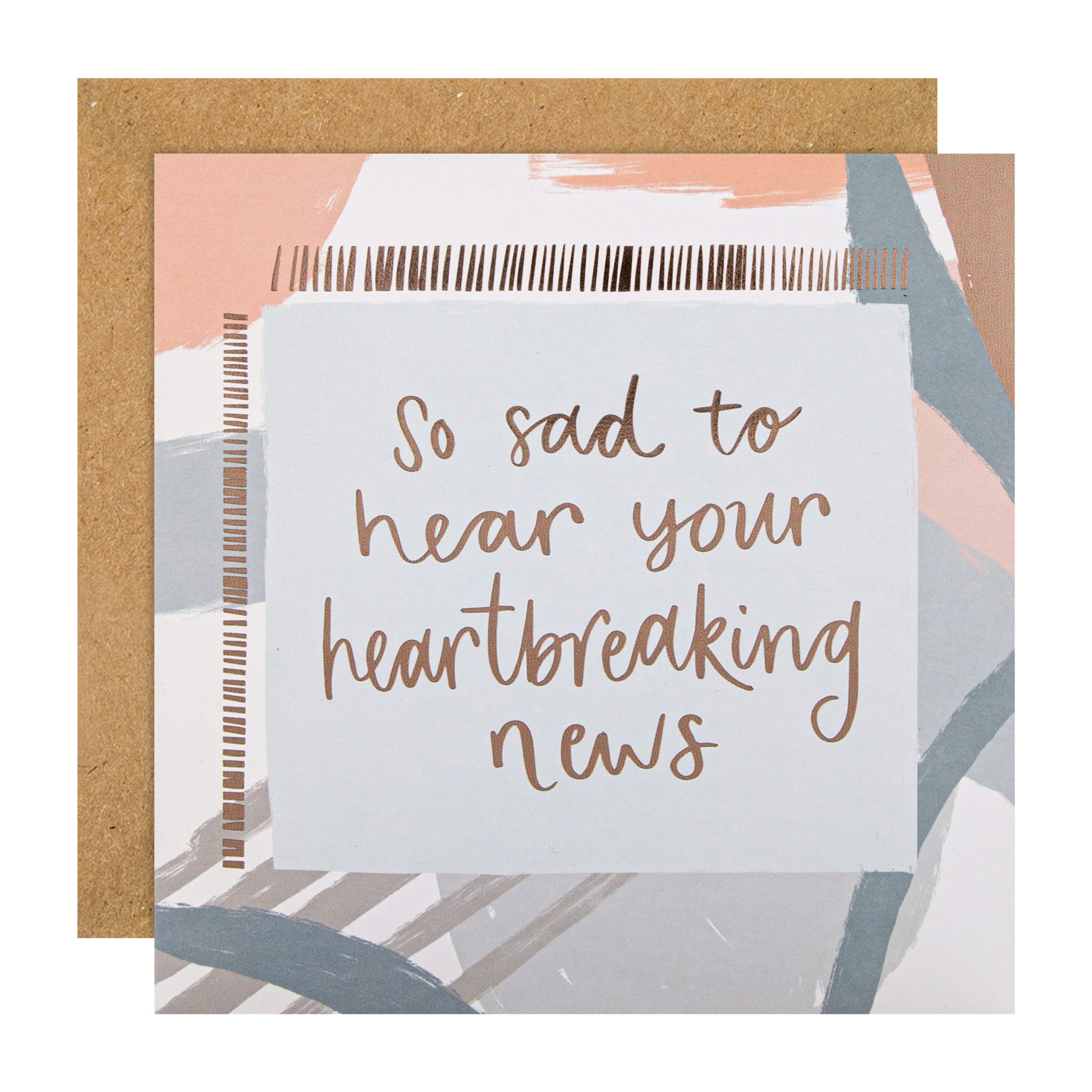 Hallmark Sympathy Card - Contemporary Text Based Design