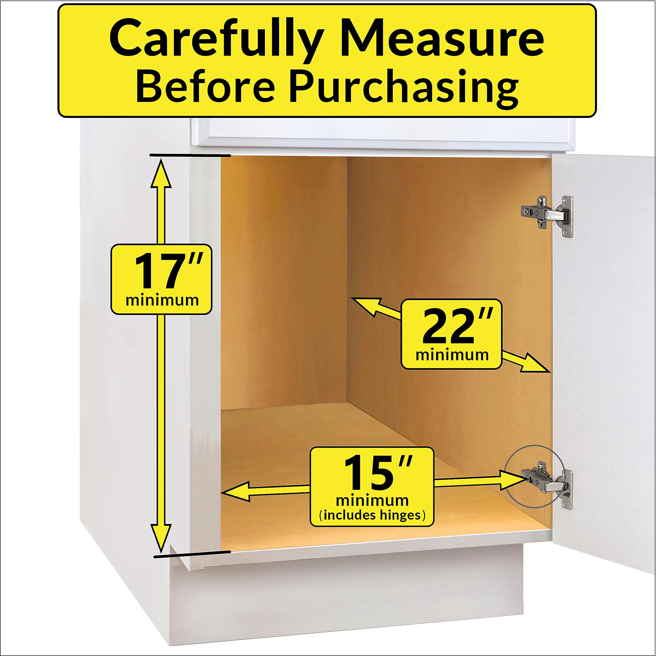 LYNK PROFESSIONAL® Pull Out Cabinet Organizer - Slide Out Drawer for Kitchen Cabinets - Sliding Pantry Shelves - Roll Out Shelf for Pots, Pans, Lifetime Ltd Warranty - 2 Tier