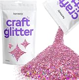 Hemway Craft Glitter Pink Holographic 100g Chunky Glitter
