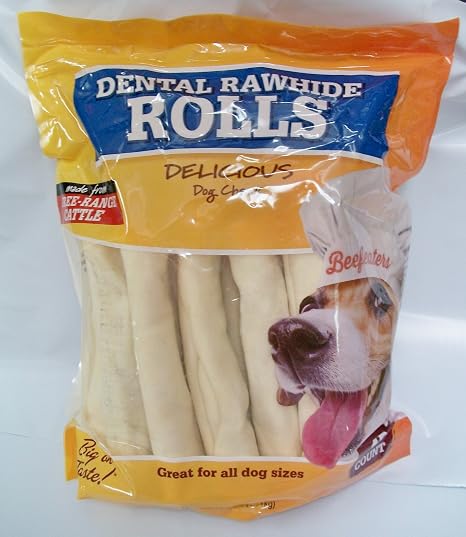 Rawhide Bones 8-9" | 15 Count | 100% Natural Bulk Bones From 123 Treats (731236401728)