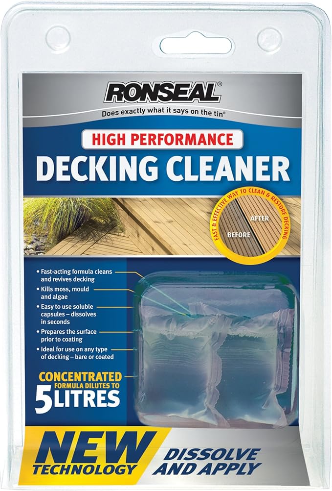 Ronseal RSLPRESPR 20ml Decking Cleaner Amazon.co.uk DIY & Tools