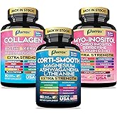 Parrox She Shines Set - Collagen Peptides Types I, II, III, V, X, Biotin, Keratin, Myo Inositol & D-Chiro Inositol, Berberine, Cortisol Support, Magnesium, Ashwagandha, L-Theanine, Lions Mane