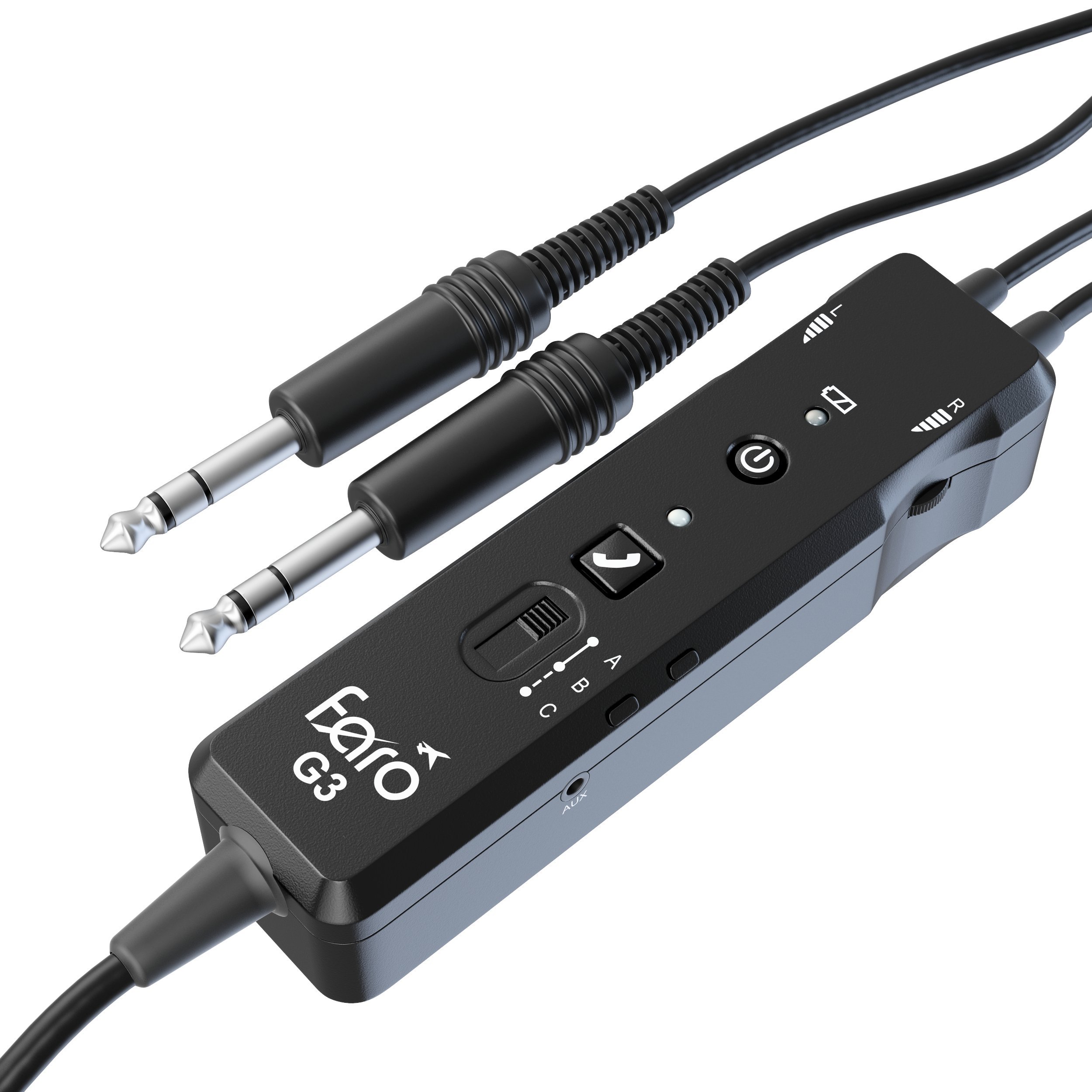 Faro G3 ANR Aviation Headset (Active Noise Reduction) Carbon Fiber Premium Pilot Headset with Bluetooth