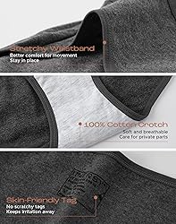 INNERSY Womens Underwear Cotton Hipster Panties