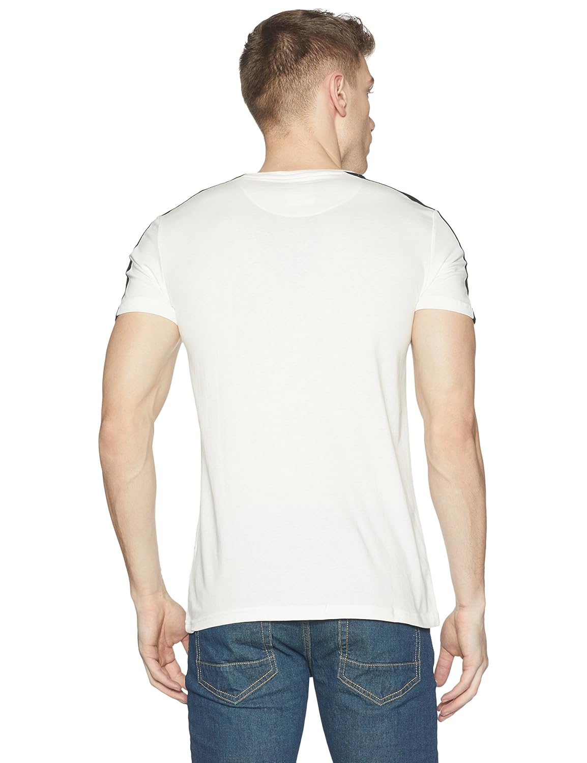 symbol amazon brand men's stylized half sleeve cotton t-shirt