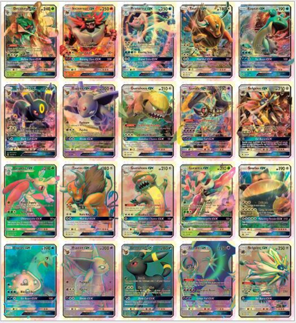 Купить Pokemon TCG GX Sun & Moon Booster Large trading card 20 Pcs