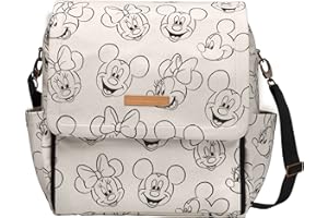 Petunia Pickle Bottom Boxy Backpack | Diaper Bag | Diaper Bag Backpack for Parents | Top-Selling Stylish Baby Bag | Sophisticated and Spacious Backpack for On The Go Moms | Sketchbook Mickey & Minnie