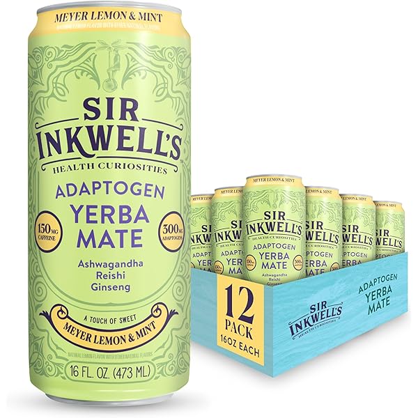Amazon.com : SIR INKWELL'S Adaptogen Yerba Mate | Healthful Energy
