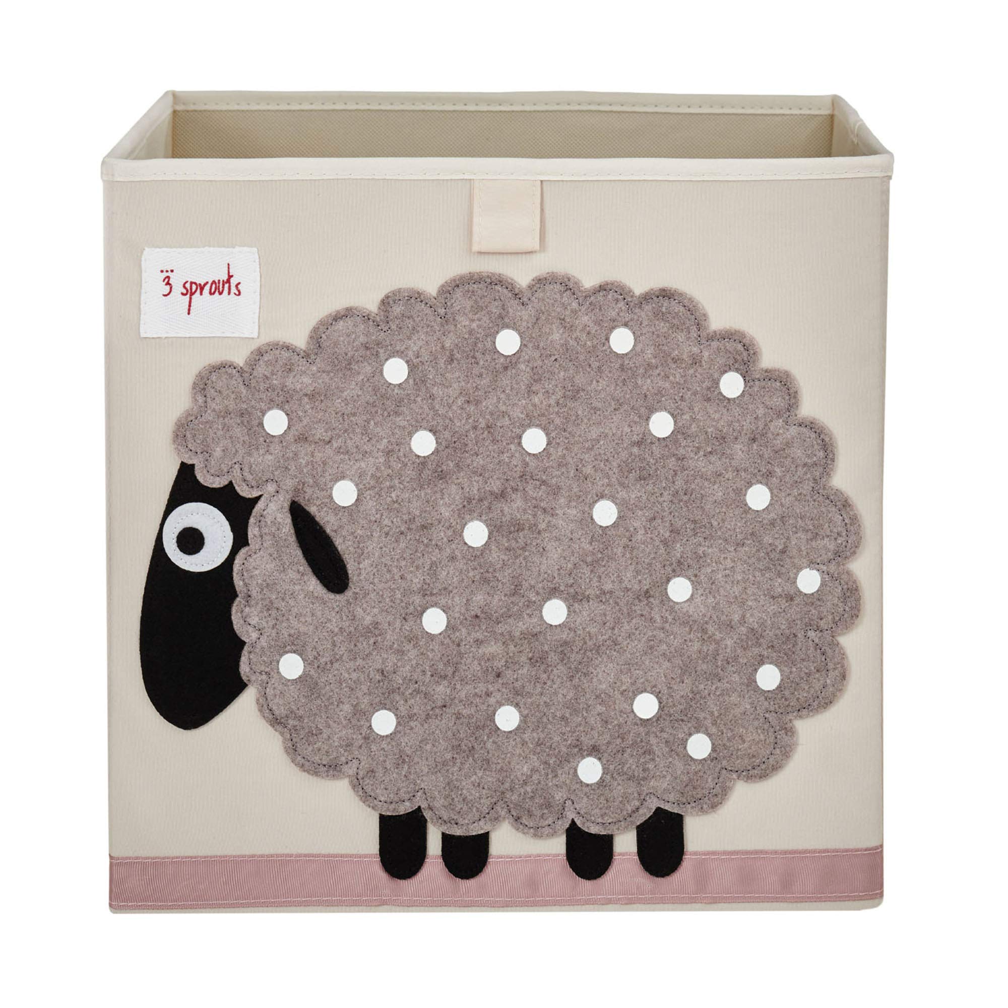 Photo 1 of 3 Sprouts Toy Storage Organizer: Toy Box Cube Organizer for Playroom, Nursery - Foldable Storage Bin - Sheep