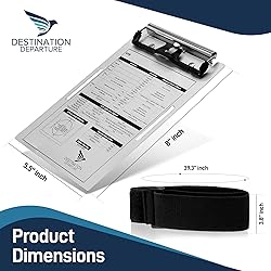 Destination Departure Pilot Kneeboard - Aviation