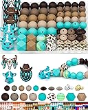 112PCS FIVEIZERO 12mm 15mm Cow Focal Silicone Beads