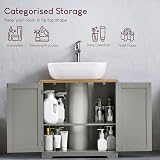 Bath Vida Priano Under Sink Cabinet Grey Oak 60x60x30 cm view 3