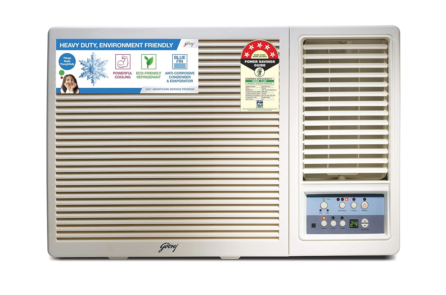 Godrej 1 Ton 5 Star Window AC (Copper 